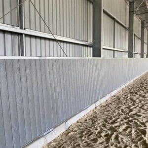 Horse Arena Kick Boards - Mineral Grey