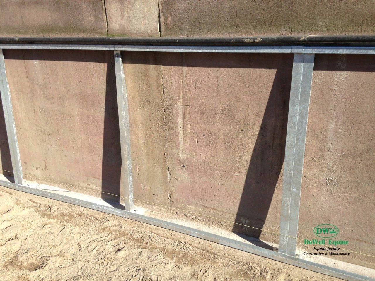 Arena Wall (Fence or Surround) Angled for horse and rider safety