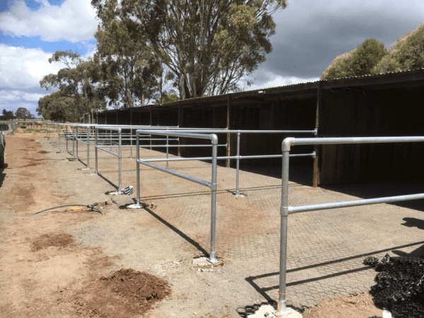Geohex installed in horse day yards