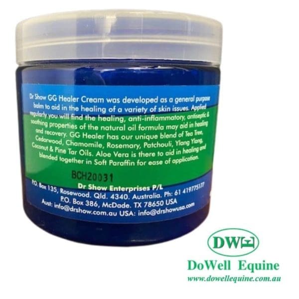 GG Healer - Dr Show Wound Cream - Horse First Aid Product - Image 3