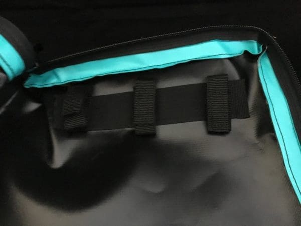 PVC Bridle Bag - Holds 3 Bridles - Black/Teal - Image 2