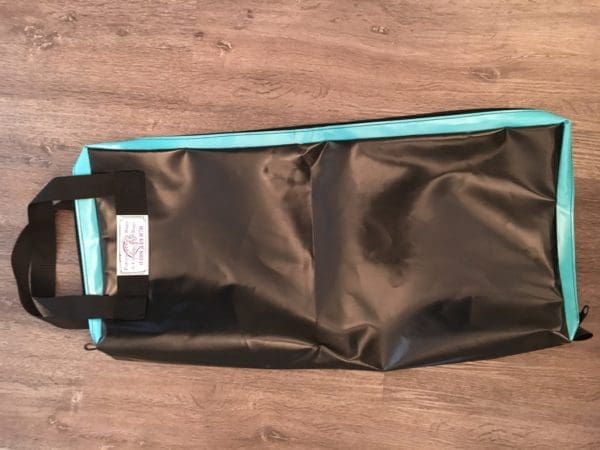 PVC Bridle Bag - Holds 3 Bridles - Black/Teal