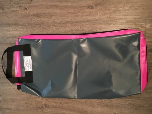 PVC Bridle Bag - Holds 3 Bridles - Grey/Pink