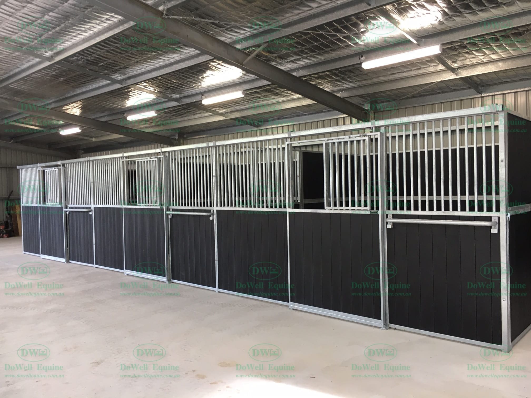 Flat_pack_Stable_panel_australia Professional Dressage Stable Panels next to riding arena