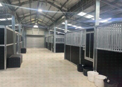 professionally designed horse stables with tack room