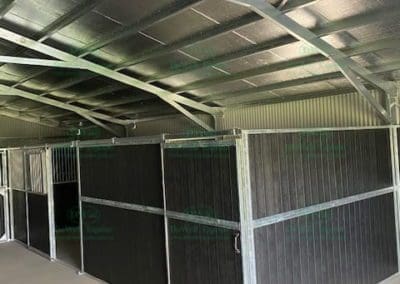 Tack room made to match new horse stables