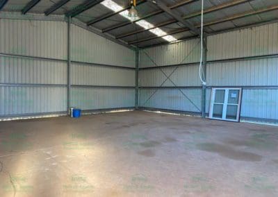 Empty Shed before horse stable construction