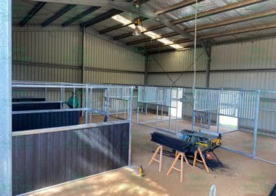 Recycled plastic horse stables made in Australia