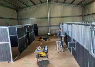 DoWell Equine Stables under construction