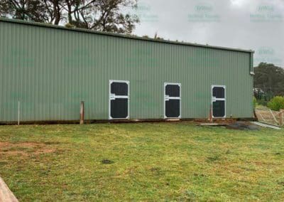 External day yard doors for horse stables