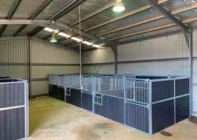 Completed horse stables in Exeter NSW