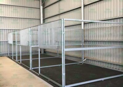 Installation of horse stables
