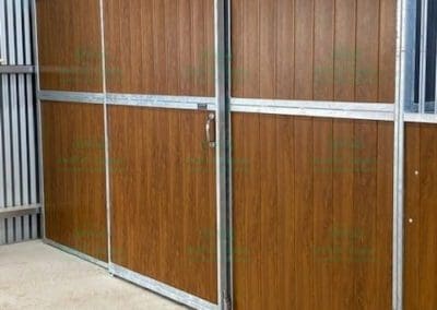 Timber sliding door for tack room to match stables
