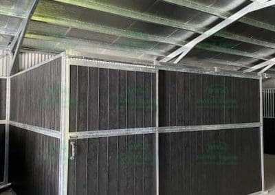 Sliding doors to match stables on feed room