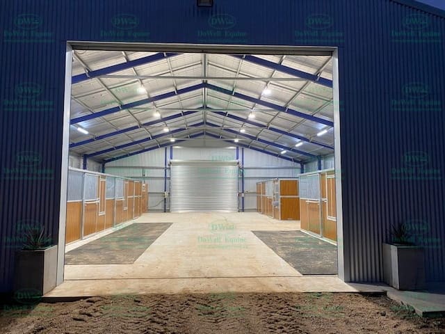 Bespoke stable build with tack & feed room