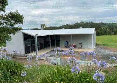 Bespoke stable build with tack & feed room