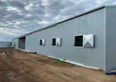 Single Shutter window in new horse stables