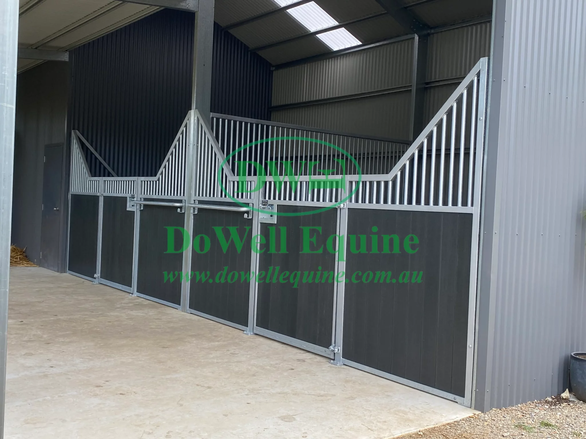 Dressage Arena Fence installed on angle for safety