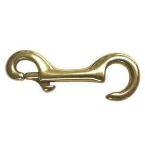 Open Eye Snap Hook - Brass 15mm