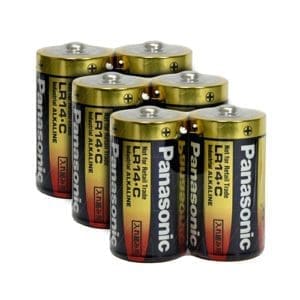 6 x C Size Alkaline Batteries