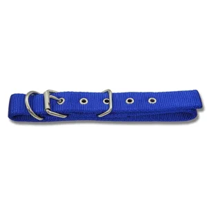 Blue nylon dog collar