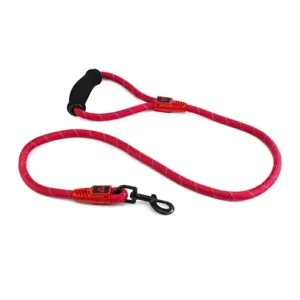 Reflective Dog Lead Rope with Foam Handle (13mm x 120cm)