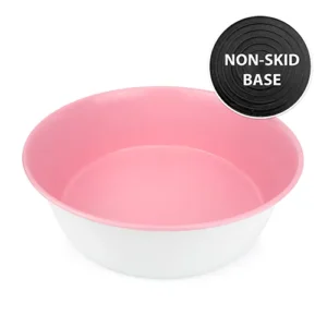 Pink Dog Food Bowl