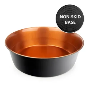 stainless steel non-skid dog food bowl
