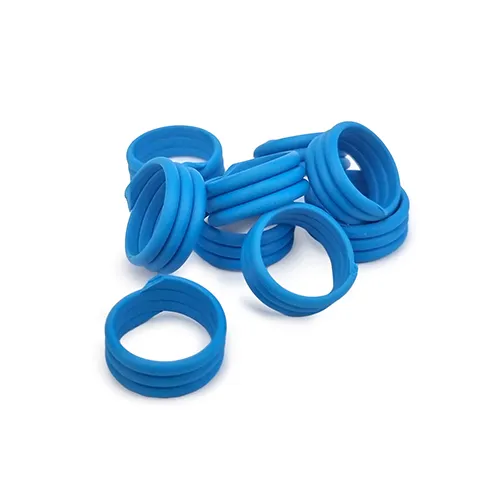 chicken leg bands - blue