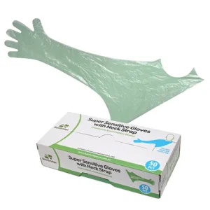 Shoulder Length Gloves - with Neck Strap (50 Pack)