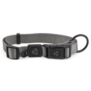 Grey dog collar