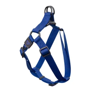 Nylon Step in BLUE Dog Harness - Premium