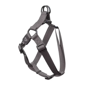 Nylon Step in GREY Dog Harness - Premium