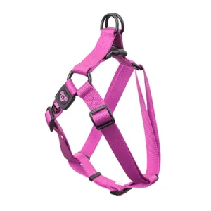 Nylon Step in Pink Dog Harness - Premium