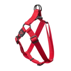 Nylon Step in Red Dog Harness - Premium