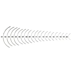 Curved triangle suture